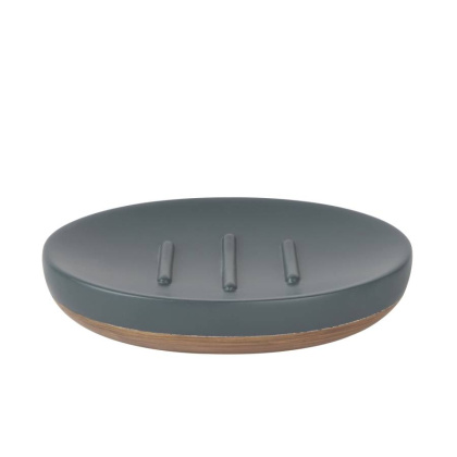 Мыльница Lopau, 13,5х2,6х10,1 см, серая, K-3329