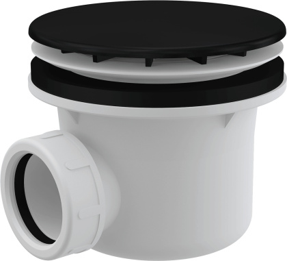 Сифон для душевого поддона, черный-мат