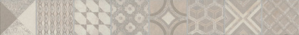 Бордюр OS\A245\SG6062R Онда 1 серый 7,2см*60см*11мм (1уп/8шт/0,345м2) орнамент, шт