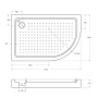 Акриловый поддон CEZARES TRAY-A-RH-100/80-550-15-W-R Акриловый поддон CEZARES TRAY-A-RH-100/80-550-15-W-R