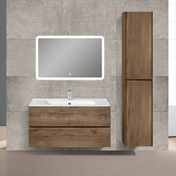 База под раковину Vico 1000 подвесная, 2 выкатных ящика soft close, V.Oak База под раковину Vico 1000 подвесная, 2 выкатных ящика soft close, V.Oak