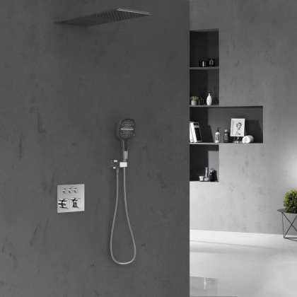 Душевой комплект VSFW-401TCH термостатический встраиваемый, трехрежимный, хром