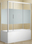 Шторка для ванны c боковой стенкой Aquanet Practic AE10-B-170H150U-CP + AE10-F-70H150U-CP