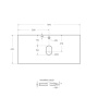 KEP-100-CEM-W0 Столешница из керамогранита без отверстия под смеситель 1016x468x10 Исполнение: Cemento  KEP-100-CEM-W0 Столешница из керамогранита без отверстия под смеситель 1016x468x10 Исполнение: Cemento