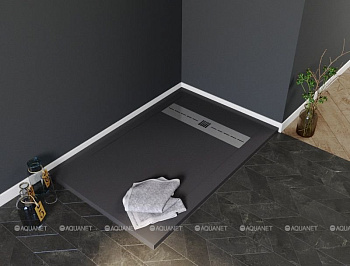 Душевой поддон Aquanet Delight 160х90 черный