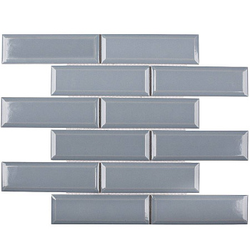 Керамическая мозаика, Metro Bluish-Grey Glossy 45х145, Brick & Metro Керамическая мозаика, Metro Bluish-Grey Glossy 45х145, Brick & Metro