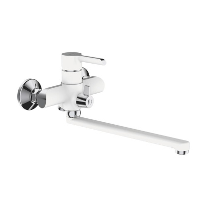 Смеситель для ванны латунь, белый S6022F