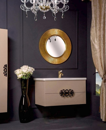 Тумба 100см*43,5 CAPPUCINO (керам.моноблок) 830-100-CP Boheme