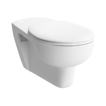 Подвесной безободковый унитаз Conforma с сиденьем для людей с ограниченными возможностями