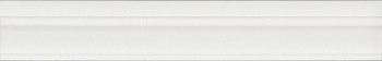 Бордюр Багет Флориан белый матовый обрезной 30x5x1,9