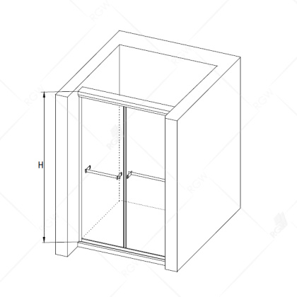 Душевая дверь RGW Tornado TO-10 200 01071020-21 профиль Хром стекло матовое-сатинат