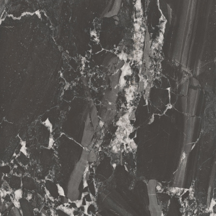 Риальто чёрный матовый обрезной 80x80x0,9