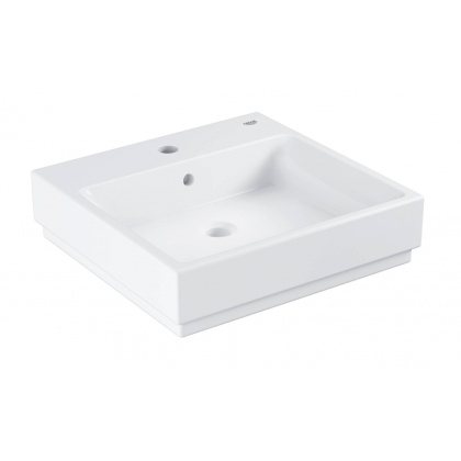 Раковина накладная, 50 см, GROHE Cube Ceramic, альпин-белый, (3947800H)