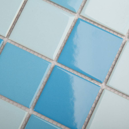 Керамическая мозаика, Light Blue Mix Glossy 48х48 , 5х5 см Керамическая мозаика, Light Blue Mix Glossy 48х48 , 5х5 см