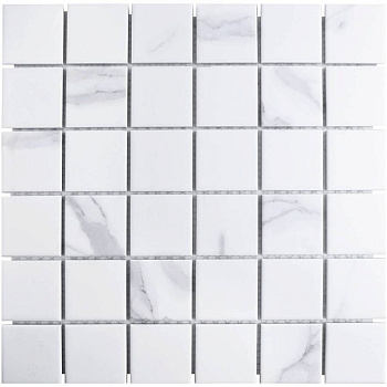 Керамическая мозаика, Carrara Matt 48х48, 5х5 см Керамическая мозаика, Carrara Matt 48х48, 5х5 см
