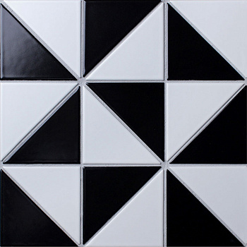 Керамическая мозаика, Triangolo Chess Matt, Geometry Керамическая мозаика, Triangolo Chess Matt, Geometry