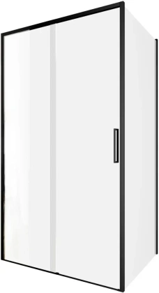 Душевой уголок Aquanet Pleasure Evo 110x80 AE65-110x80-BT профиль черный, прозрачное стекло