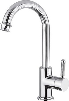 Душевой гарнитур OLIMP-LSM2-01-L Смеситель для раковины с донным клапаном Исполнение: Хром, Ручки: Металл 