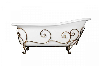 Кованая подставка для ванны "Царская" (патина) Кованая подставка для ванны "Царская" (патина)