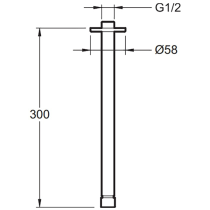 Душевой кронштейн Jacob Delafon Eo E10043-CP хром