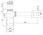 Сифон Timo 960/03L для раковины черный матовый Сифон Timo 960/03L для раковины черный матовый