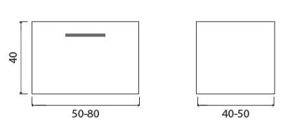 Дополнительный модуль Creto Beton 1 ящик р-р 50 - 80