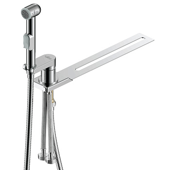 Смеситель Rossinka X25-56 с гигиеническим душем, с установкой на унитаз