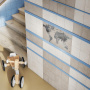 Панно OS\A249\8X\5285 Вокруг света Серый (80см*40см*6,9мм) (1шт/0,32м2), шт
