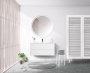 Тумба с раковиной подвесная BelBagno KRAFT 100 Cemento Grigio, раковина белая Тумба с раковиной подвесная BelBagno KRAFT 100 Cemento Grigio, раковина белая