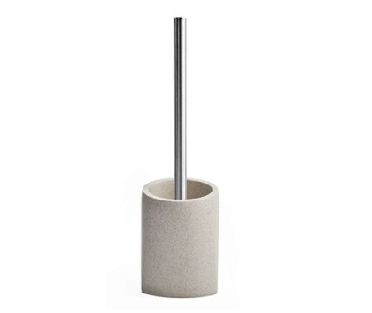 Щетка для унитаза Ohre, 10х34х10 см, бежевая, K-37727