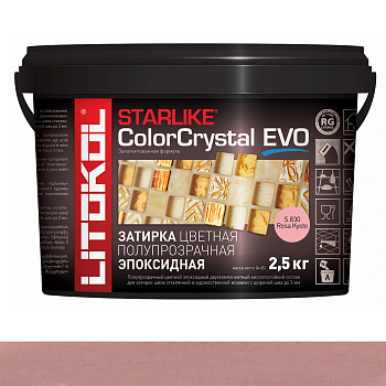 Затирка эпоксидная STARLIKE COLOR CRYSTAL EVO, S.830 Rosa Kyoto 2,5кг