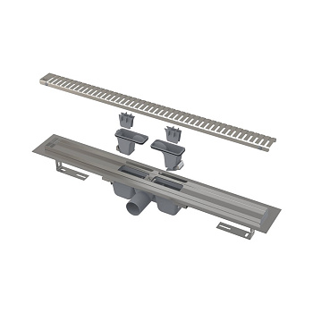 Водоотводящий желоб с порогами для перфорированной решетки