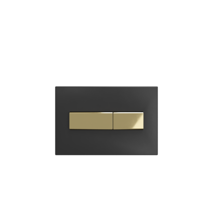 Кнопка смыва для инсталляции Creto Snap 2.0 KL-CR-752-4 черный матовый / золото матовый