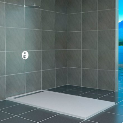 Душевой поддон RGW STM-W 90 x 100 см, прямоугольный, из искусственного камня, белый, 14202910-01