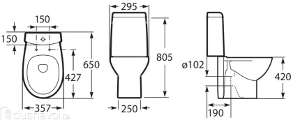 Roca Victoria Nord 342ND7000 чаша