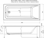 Акриловая ванна Aquanet Bright 180x80