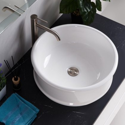 Раковина накладная керамическая круглая BB1383