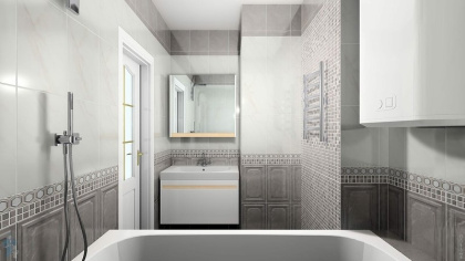 Декор MM6361 Гран Пале серый мозаичный 25*40 (уп/8шт), шт