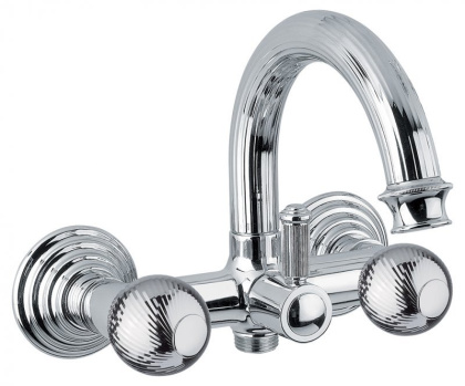 Смеситель OLIMP-VD-03/24-O Исполнение: Золото 24 карат, Ручки: Металл