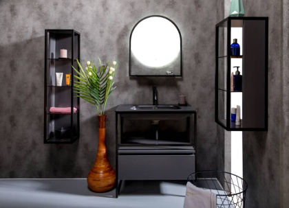 Ящик под консоль LOFT 80 Антрацит, 1 полка 894-080-A Boheme