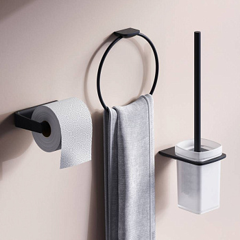 Набор аксессуаров для зоны туалета, черный AK50T1103B Набор аксессуаров для зоны туалета, черный AK50T1103B