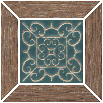 Вставка Тровазо наборный коричневый матовый 13x13x0,9 Вставка Тровазо наборный коричневый матовый 13x13x0,9