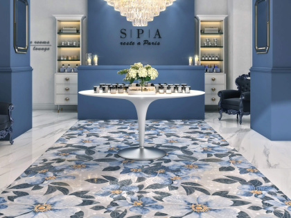 Керамогранит SG591002R Розелла синий декорированный лаппатированный 119,5*238,5*11 (1шт/2,85м2), м2 Керамогранит SG591002R Розелла синий декорированный лаппатированный 119,5*238,5*11 (1шт/2,85м2), м2