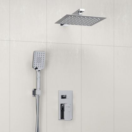 A16590 Встраиваемый комплект для душа с верхней душевой насадкой и лейкой Wasserkraft