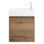 Тумба с раковиной подвесная BelBagno KRAFT MINI 50 Rovere Galifax Bianco левосторонняя, раковина белая Тумба с раковиной подвесная BelBagno KRAFT MINI 50 Rovere Galifax Bianco левосторонняя, раковина белая