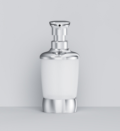 Стеклянный диспенсер для жидкого мыла Sensation, 8х18,5х10,8 см, хром, A3031900