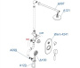 A16421 Встраиваемый комплект для душа с верхней душевой насадкой и лейкой Wasserkraft