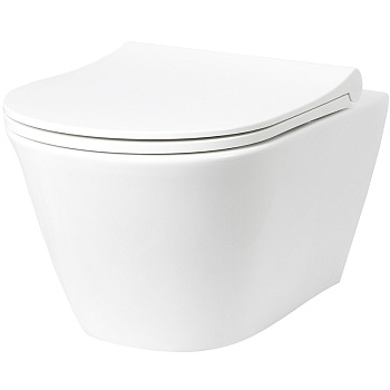 Унитаз подвесной безободковый Creto Logan L3 белый 1003-001-L3W