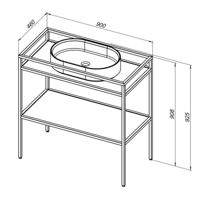 Консоль под раковину Allen Brau Liberty 90 1.33004.60 медь браш Консоль под раковину Allen Brau Liberty 90 1.33004.60 медь браш