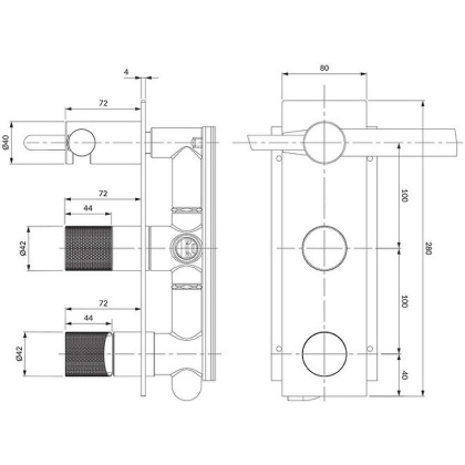Смеситель для душа скрытого монтажа OMNIRES CONTOUR CT8035_1GLB (брашированное золото) Смеситель для душа скрытого монтажа OMNIRES CONTOUR CT8035_1GLB (брашированное золото)